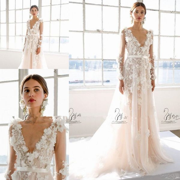 gorgeous marchesa bridal spring long sleeve wedding dresses with floral applications plus size v-neck a-line garden bridal wedding gown 302, White
gorgeous marchesa bridal spring long sleeve wedding dresses with floral applications plus size v-neck a-line garden bridal wedding gown 302, White