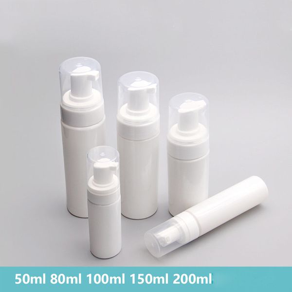 50ml/80ml/100ml/150ml/200ml white plastic empty refillable pump bottle cleanser mousse foam soap liquid bottles
50ml/80ml/100ml/150ml/200ml white plastic empty refillable pump bottle cleanser mousse foam soap liquid bottles