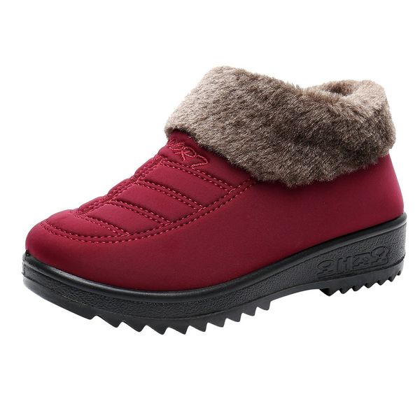 sagace women's winter ankle bare boot warm slip-on casual short tube mother booties nylon wedges round toe snow boots oct 15, Black
sagace women's winter ankle bare boot warm slip-on casual short tube mother booties nylon wedges round toe snow boots oct 15, Black