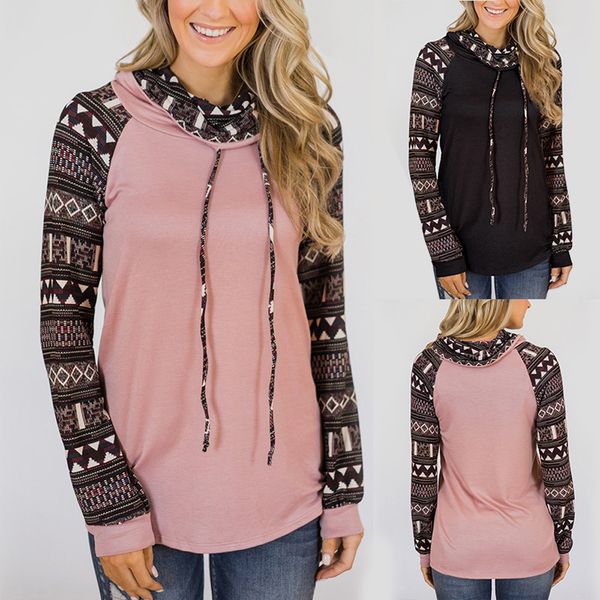 winter women hoodies girl sweatshirts womens turtleneck splice print shirts tunic long sleeve female pullover sweatshirt, Black
winter women hoodies girl sweatshirts womens turtleneck splice print shirts tunic long sleeve female pullover sweatshirt, Black