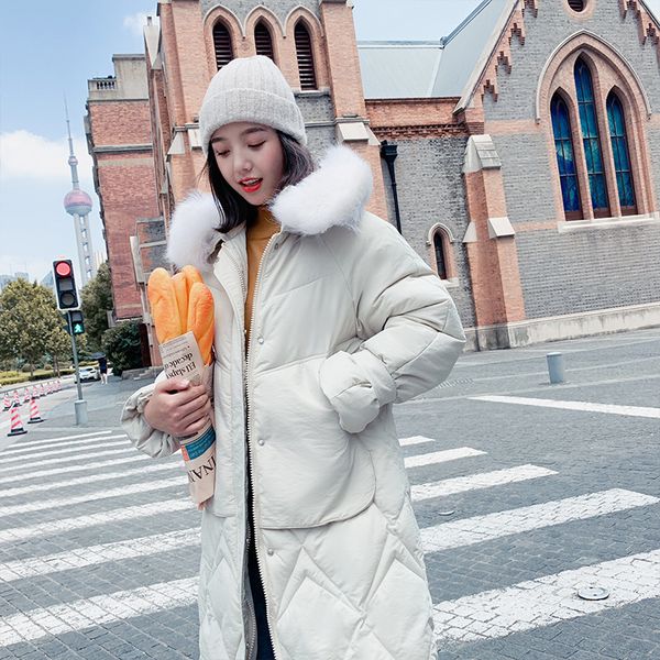 2019 new fashion casual women winter jacket cotton padded warm thicken big fur collar ladies long coats parka womens jackets, Black
2019 new fashion casual women winter jacket cotton padded warm thicken big fur collar ladies long coats parka womens jackets, Black