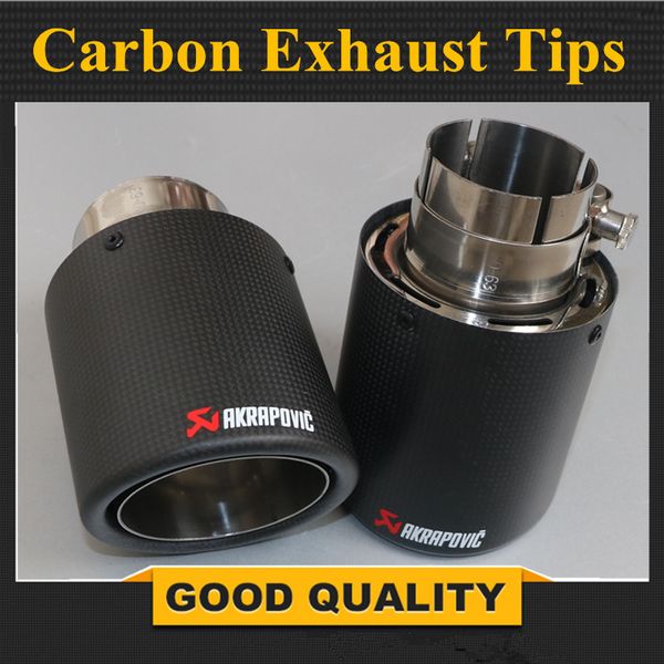 2pcs inlet (54mm) outlet (89mm) akrapovic carbon exhaust tip/muffler pipe for vw car accessories
2pcs inlet (54mm) outlet (89mm) akrapovic carbon exhaust tip/muffler pipe for vw car accessories
