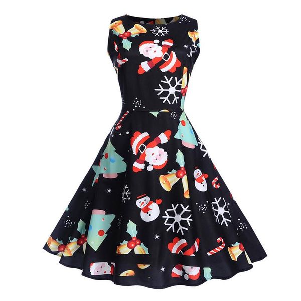 vintage autumn winter dresses christmas santa claus party dress women retro o-neck sleeveless swing party dresses female, Black;gray
vintage autumn winter dresses christmas santa claus party dress women retro o-neck sleeveless swing party dresses female, Black;gray