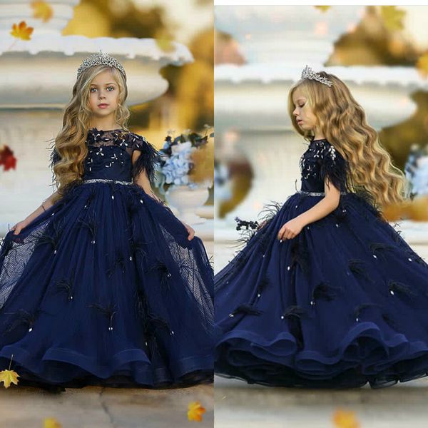 cute 2020 flower girls dresses for wedding multilayer floor length beads rhinestone kids formal wear jewel feather tulle girl pegeant dress, White;blue
cute 2020 flower girls dresses for wedding multilayer floor length beads rhinestone kids formal wear jewel feather tulle girl pegeant dress, White;blue