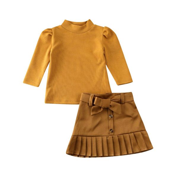 England Fashion Style Toddler Kids Baby Girls Clothes Sets Ruffle Tops T-shirt +Belt Mini Pleated Skirt Outfits Children Clothes
England Fashion Style Toddler Kids Baby Girls Clothes Sets Ruffle Tops T-shirt +Belt Mini Pleated Skirt Outfits Children Clothes