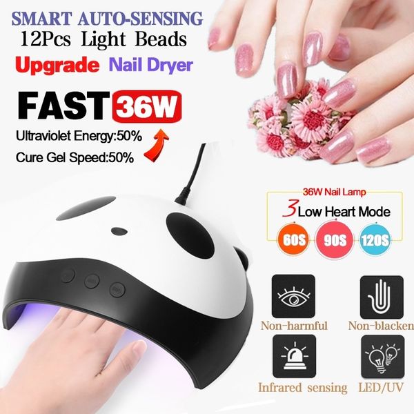 panda uv lamp nail dryer 36w/24w gel nail polish curing led lamp manicure machine with sensor usb charge nails dryer tools
panda uv lamp nail dryer 36w/24w gel nail polish curing led lamp manicure machine with sensor usb charge nails dryer tools