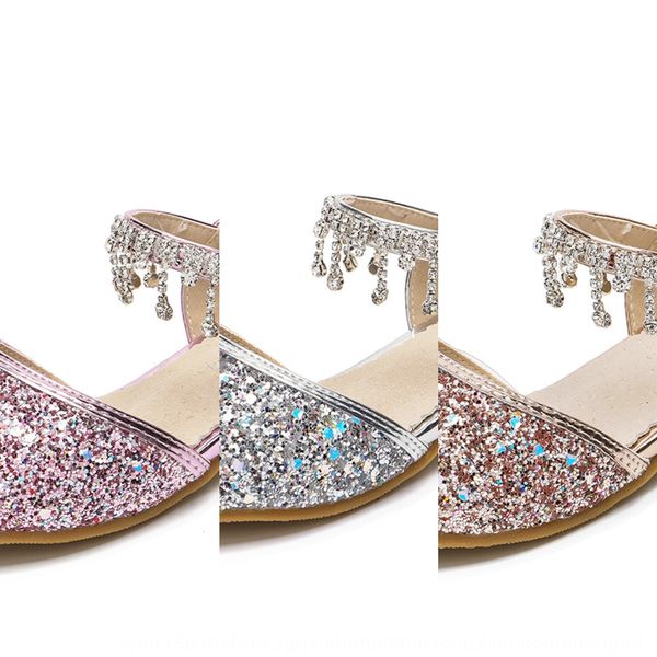 xiwxq girls' sandals 2019 crystal genuine leather children's high-heeled princess baotou high-heeled shoes sandals and high heels, Black;red
xiwxq girls' sandals 2019 crystal genuine leather children's high-heeled princess baotou high-heeled shoes sandals and high heels, Black;red