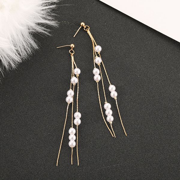 fashion jewelry women's s925 silver pin faux pearls earrings lady long tassels stud dangle earrings s221
fashion jewelry women's s925 silver pin faux pearls earrings lady long tassels stud dangle earrings s221
