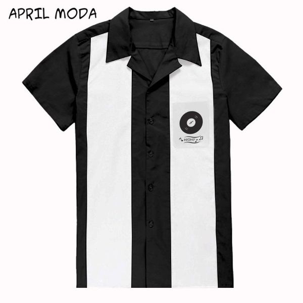 2020 plus size men's 50s male clothing short sleeve patchwork rockabilly style casual cotton blouse mens bowling dress shirts, White;black
2020 plus size men's 50s male clothing short sleeve patchwork rockabilly style casual cotton blouse mens bowling dress shirts, White;black