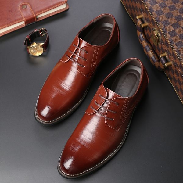 2020 new pointed business mens formal shoes fashion lace-up shoes large size mens shoes factory direct selling models, Black
2020 new pointed business mens formal shoes fashion lace-up shoes large size mens shoes factory direct selling models, Black