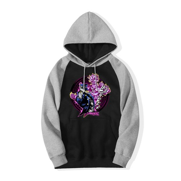 kujo jotaro star platinum men sweatshirts hoodie 2019 winter hooded fleece raglan hoodie jojo streetwear japan anime pullover, Black
kujo jotaro star platinum men sweatshirts hoodie 2019 winter hooded fleece raglan hoodie jojo streetwear japan anime pullover, Black