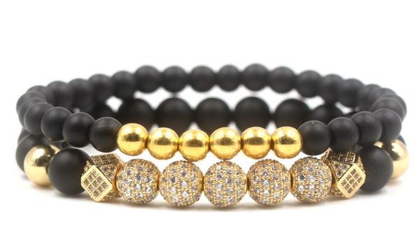 8mm 2pcs/set vhg534 elastic adjusted nature frosted agate onyx bead micro pave cz zircon cubic zirconia copper bangles bracelet, Black
8mm 2pcs/set vhg534 elastic adjusted nature frosted agate onyx bead micro pave cz zircon cubic zirconia copper bangles bracelet, Black