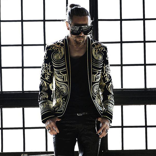 2019 men heavy wormanship embroidery suit jacket male blazers terno masculino blazer masculino slim fit luxury baroque blazer, White;black
2019 men heavy wormanship embroidery suit jacket male blazers terno masculino blazer masculino slim fit luxury baroque blazer, White;black