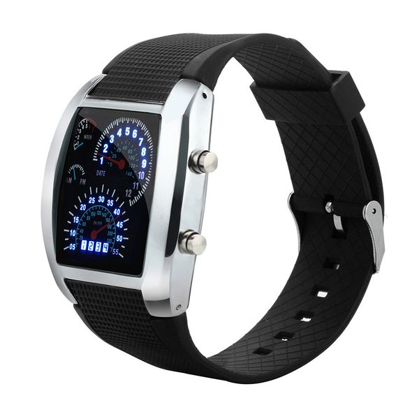 men's fashion led light flash turbo speedometer sports car dial meter watch luxury creative watch chargeable relogio masculino, Slivery;brown
men's fashion led light flash turbo speedometer sports car dial meter watch luxury creative watch chargeable relogio masculino, Slivery;brown