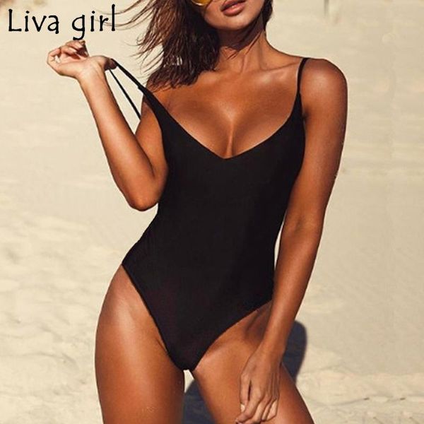 liva girl 2019 one piece swimsuit women swimwear female solid black thong backless monokini bathing suit xl, White;black
liva girl 2019 one piece swimsuit women swimwear female solid black thong backless monokini bathing suit xl, White;black
