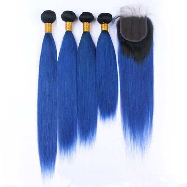 Indian virgin human hair dark blue ombre traight 4bundle with clo ure 5pc lot 1b blue dark root ombre lace clo ure 4x4 with weave 
Indian virgin human hair dark blue ombre traight 4bundle with clo ure 5pc lot 1b blue dark root ombre lace clo ure 4x4 with weave