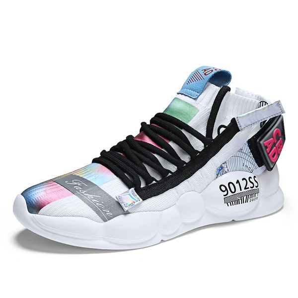 2020new super fire reflective sneakers summer zhi smoked shoes color matching thick-soled shoes men's shoes' socks shoes size 39-4, Black
2020new super fire reflective sneakers summer zhi smoked shoes color matching thick-soled shoes men's shoes' socks shoes size 39-4, Black