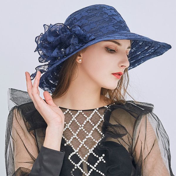 beach fedoras hat sunscreen female summer lace bowknot net yarn cap anti-ultraviolet sun protection korean version hats h6505, Blue;gray
beach fedoras hat sunscreen female summer lace bowknot net yarn cap anti-ultraviolet sun protection korean version hats h6505, Blue;gray