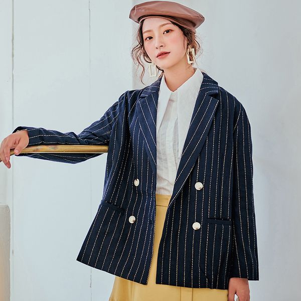 lanmrem can ship 2020 spring fashion new double breasted dark blue loose coat casual vertical stripe loose blazers vintage yj022, White;black
lanmrem can ship 2020 spring fashion new double breasted dark blue loose coat casual vertical stripe loose blazers vintage yj022, White;black
