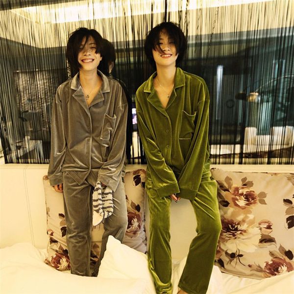 gold velvet ladies pajamas set autumn new home service long-sleeved trousers sleepwear suit fashion constitution case pyjamas, Black;red
gold velvet ladies pajamas set autumn new home service long-sleeved trousers sleepwear suit fashion constitution case pyjamas, Black;red