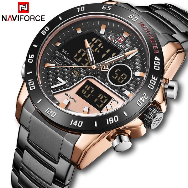 new men watch luxury brand naviforce army fashion casual watches stainless steel waterproof quartz wristwatches male clock, Slivery;brown
new men watch luxury brand naviforce army fashion casual watches stainless steel waterproof quartz wristwatches male clock, Slivery;brown