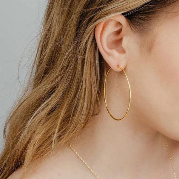 big circle 50mm hoop earrings for women big round 925 sterling silver ear rings party night club gold silver hyperbole a30, Golden;silver
big circle 50mm hoop earrings for women big round 925 sterling silver ear rings party night club gold silver hyperbole a30, Golden;silver
