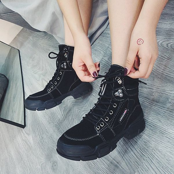 women casual winter warm snow boots shoes women round toe lace-up outdoor motorcycle combat boots shoes woman ankle mujer, Black
women casual winter warm snow boots shoes women round toe lace-up outdoor motorcycle combat boots shoes woman ankle mujer, Black