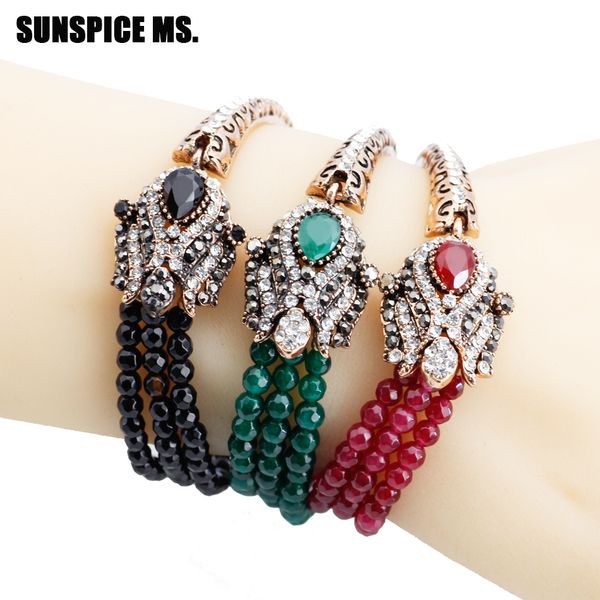 new turkey flower beads natural stones charm bracelets bangle for women antique gold color bohemia ethnic wedding jewelry 2018, Golden;silver
new turkey flower beads natural stones charm bracelets bangle for women antique gold color bohemia ethnic wedding jewelry 2018, Golden;silver