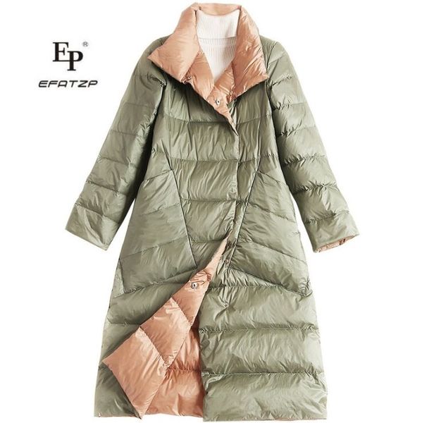 efatzp new listing winter women white duck down jacket simple loose long blue plus size 2xl outwear, Black
efatzp new listing winter women white duck down jacket simple loose long blue plus size 2xl outwear, Black