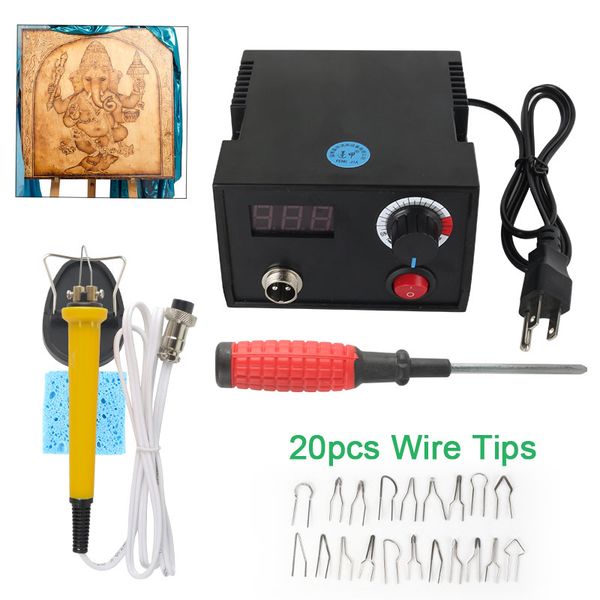 110v/220v adjustable temperature wood burner pyrography pen burning machine gourd crafts tool set with welding wire
110v/220v adjustable temperature wood burner pyrography pen burning machine gourd crafts tool set with welding wire