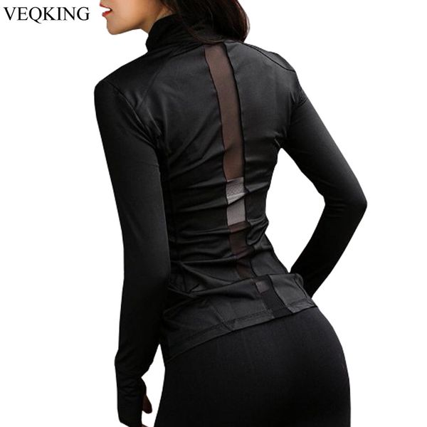 mesh splice running jacket women sport jacket women long sleeve yoga breathable yoga sport shirt, Black;red
mesh splice running jacket women sport jacket women long sleeve yoga breathable yoga sport shirt, Black;red