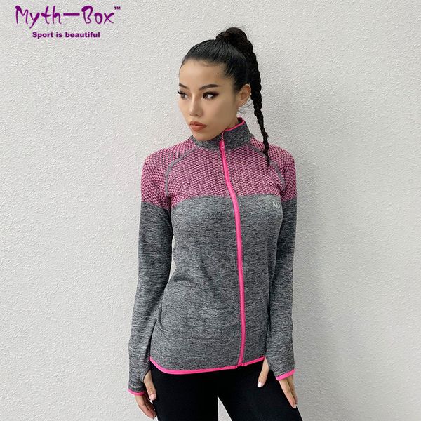 women sport jackets high elastic fitness quick dry yoga coat zipper running jackets female sportwear slim gym workout, Black;red
women sport jackets high elastic fitness quick dry yoga coat zipper running jackets female sportwear slim gym workout, Black;red