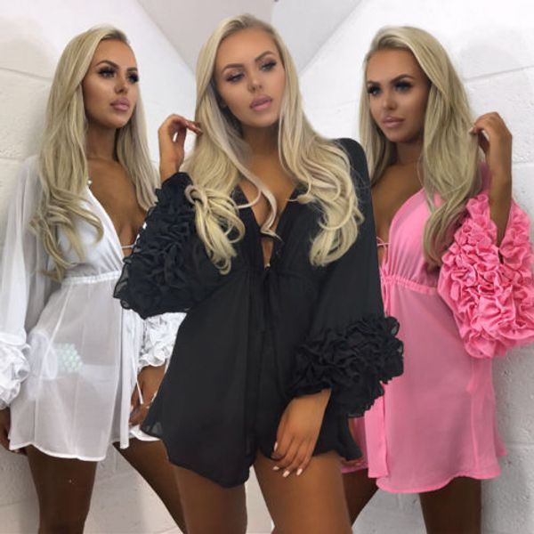 itfabs women large swimwear solid bell sleeve 3d floral beach 5 colors cover-up lace up size -xl, Blue;gray
itfabs women large swimwear solid bell sleeve 3d floral beach 5 colors cover-up lace up size -xl, Blue;gray