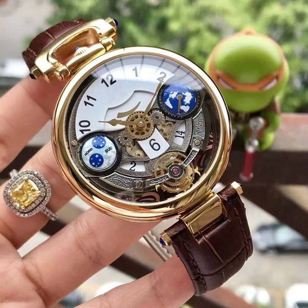 men's fashion personality shiny dial 44mm multi-functional electronic quartz watch calendar leather watchband quartz electronic watch, Slivery;brown
men's fashion personality shiny dial 44mm multi-functional electronic quartz watch calendar leather watchband quartz electronic watch, Slivery;brown