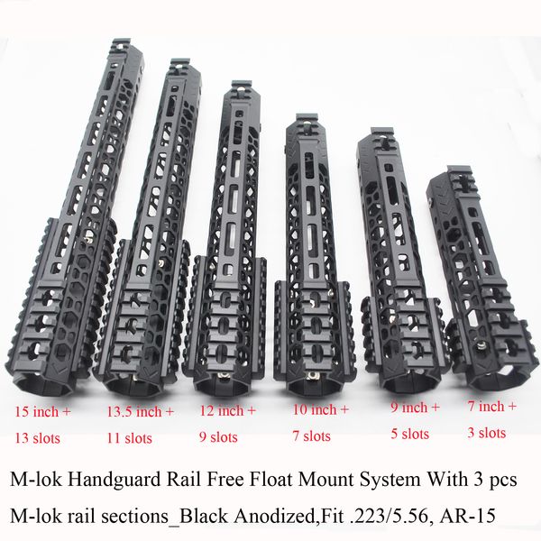 7/9/10/11/12/13.5/15'' inch m-lok handguard rail ultralight float mount system with 3 pcs m-lok rail sections_black color
7/9/10/11/12/13.5/15'' inch m-lok handguard rail ultralight float mount system with 3 pcs m-lok rail sections_black color