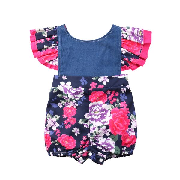new sweet newborn baby girl ruffles flower print bandage romper jumpsuit outfits clothes 0-24m, Blue
new sweet newborn baby girl ruffles flower print bandage romper jumpsuit outfits clothes 0-24m, Blue