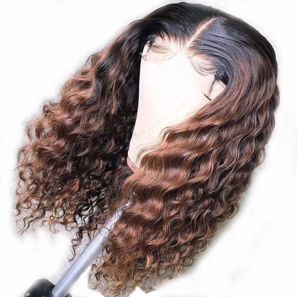 silk full lace human hair wig deep wavy blonde ombre #30 brazilian virgin hair 150% density pre plucked lace front wig, Black;brown
silk full lace human hair wig deep wavy blonde ombre #30 brazilian virgin hair 150% density pre plucked lace front wig, Black;brown