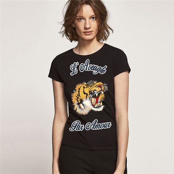 womens crew neck t shirt fashion crop short-sleeved tshirt solid woman print tiger shirt clothing camisetas mujer, White
womens crew neck t shirt fashion crop short-sleeved tshirt solid woman print tiger shirt clothing camisetas mujer, White