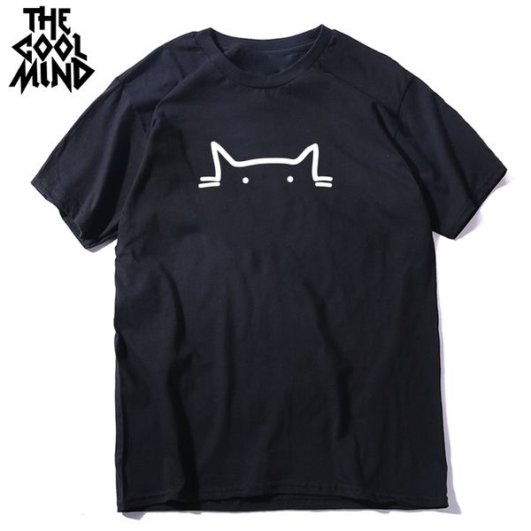 coolmind 100% cotton short sleeve cool cat print men t shirt casual loose men tshirt male fashion t-shirt mens tee shirts, White;black
coolmind 100% cotton short sleeve cool cat print men t shirt casual loose men tshirt male fashion t-shirt mens tee shirts, White;black