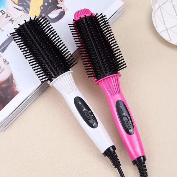 2 in 1 multifunction hair straightener hair curler straight and curls electric comb professional salon tools, Black
2 in 1 multifunction hair straightener hair curler straight and curls electric comb professional salon tools, Black