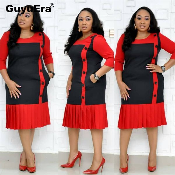 ethnic clothing guyuera 2021 african women's dress round neck medium sleeve print pleated a-line, Red
ethnic clothing guyuera 2021 african women's dress round neck medium sleeve print pleated a-line, Red
