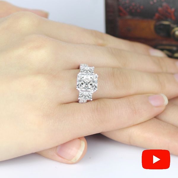 sona not fake 925 s925 sterling silver ring princess triple rare metal wedding custom vvs 3 carat emerald cut j190714, Slivery;golden
sona not fake 925 s925 sterling silver ring princess triple rare metal wedding custom vvs 3 carat emerald cut j190714, Slivery;golden