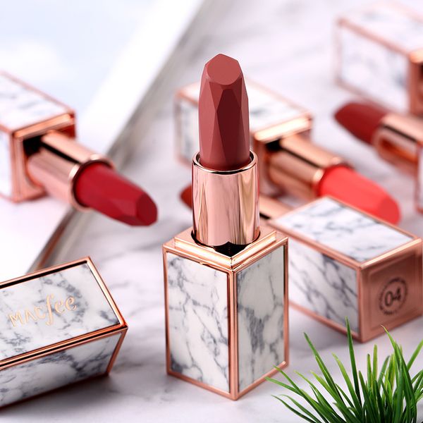 lipstick makeups waterproof long lasting velvet matte lip stick white marble case cd88
lipstick makeups waterproof long lasting velvet matte lip stick white marble case cd88
