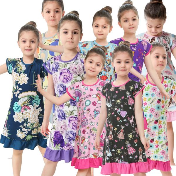 10 colors girls night dress children sleepwear baby pajama for 2-10years kids floral princess nightgowns, Blue;red
10 colors girls night dress children sleepwear baby pajama for 2-10years kids floral princess nightgowns, Blue;red