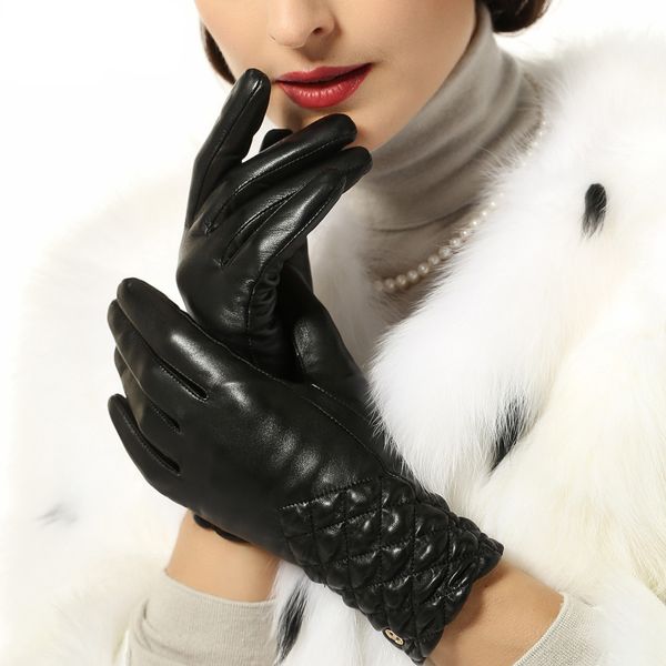 real leather gloves female autumn winter warm thicken sheepskin woman' gloves fashion elegant el005nc-1, Blue;gray
real leather gloves female autumn winter warm thicken sheepskin woman' gloves fashion elegant el005nc-1, Blue;gray