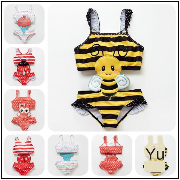 ins infant children's one-piece ins infant swimsuit children's one-piece swimsuit, White;black