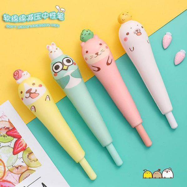 cartoon cute rubber toy gel pen student stationery school supply decompression pen gift for children
cartoon cute rubber toy gel pen student stationery school supply decompression pen gift for children