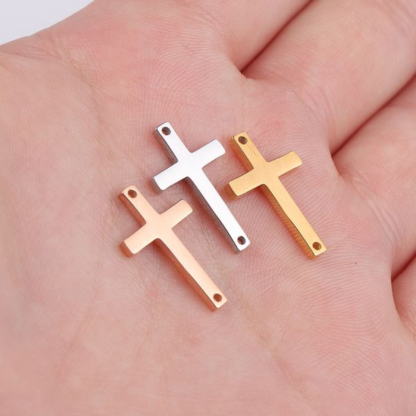 silver/gold/rose gold stainless steel cross connector for bracelet 2 hole metal cross charms mirror polished wholesale 20pcs, Bronze;silver
silver/gold/rose gold stainless steel cross connector for bracelet 2 hole metal cross charms mirror polished wholesale 20pcs, Bronze;silver
