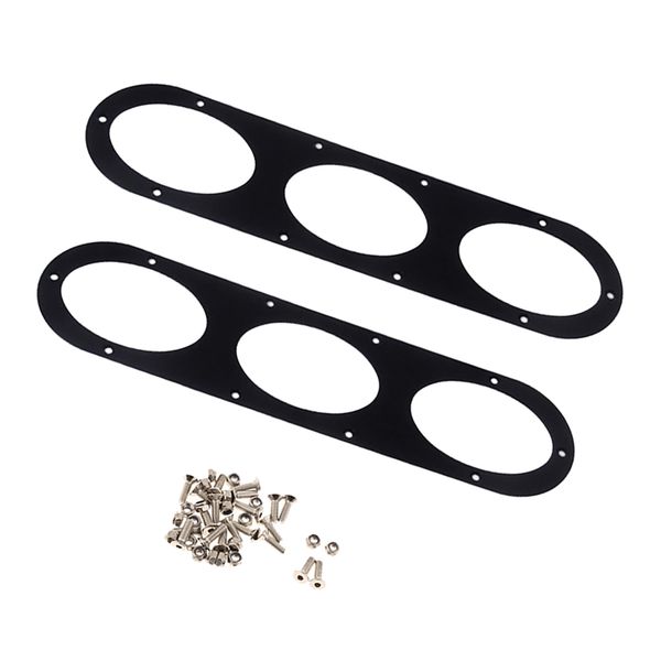 2pcs car styling rear bumper race air diversion diffuser panels 3 holes 
2pcs car styling rear bumper race air diversion diffuser panels 3 holes