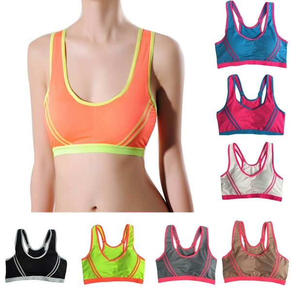 women's gym fitness yoga shirts stretch seamless sports bra push up brassiere workout running sport yoga t-shirt breathable new, White;red
women's gym fitness yoga shirts stretch seamless sports bra push up brassiere workout running sport yoga t-shirt breathable new, White;red